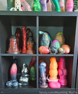 I did some cleaning and decided to count all my toys i have 95 dildos part 2