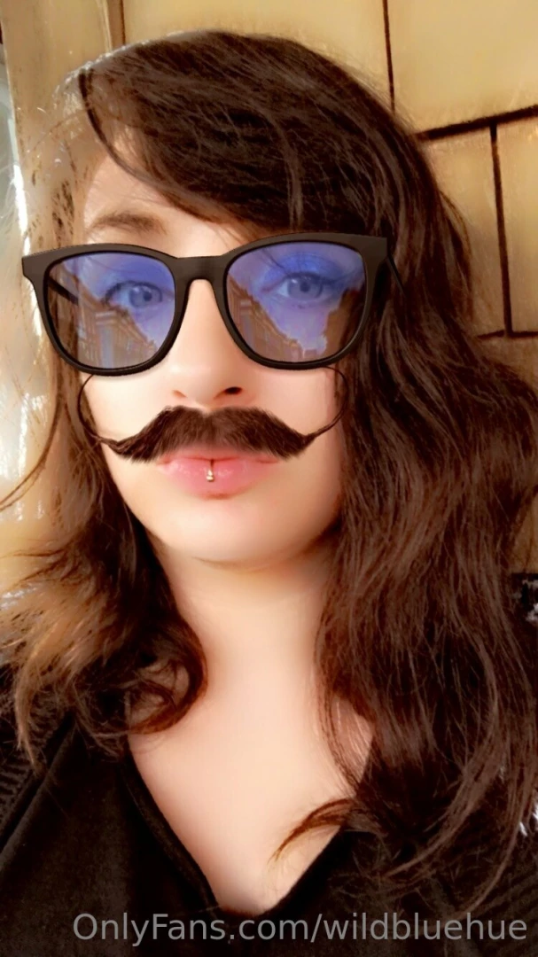 Feeling mischievous and sly feel my mustache hahaha hmu for content 