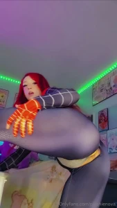 My spidesuit has a really well placed hole