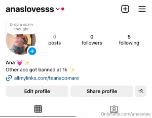 New instagram cause other one got banned anaslovesss