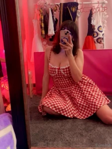 Red and white sundress to celebrate canada day happy canada day to my