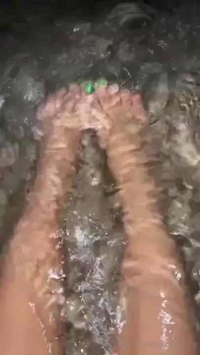 Let me play with it with my feet 