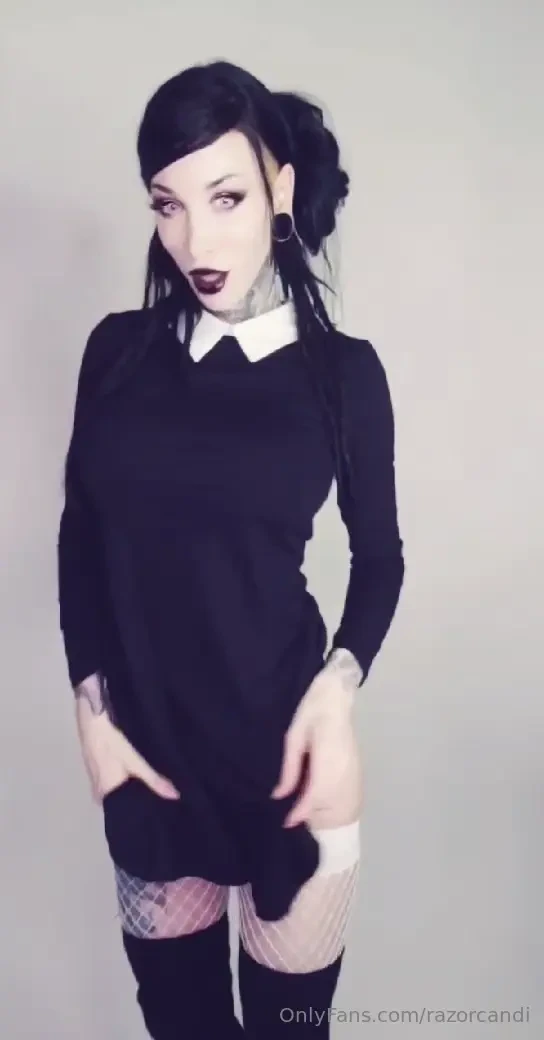 Sexy goth throwback clip from 2020 smeared the black lipstick on my 