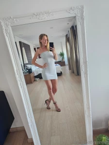 My white dress speaks for itself dont you think so xx