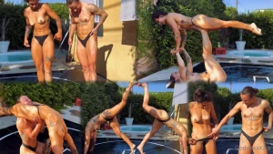 Kira vs mia - topless l amp c muscle worship wrestling and scissors