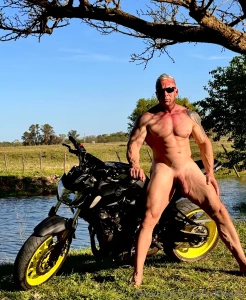 I love to ride naked on my motorcycle in the country