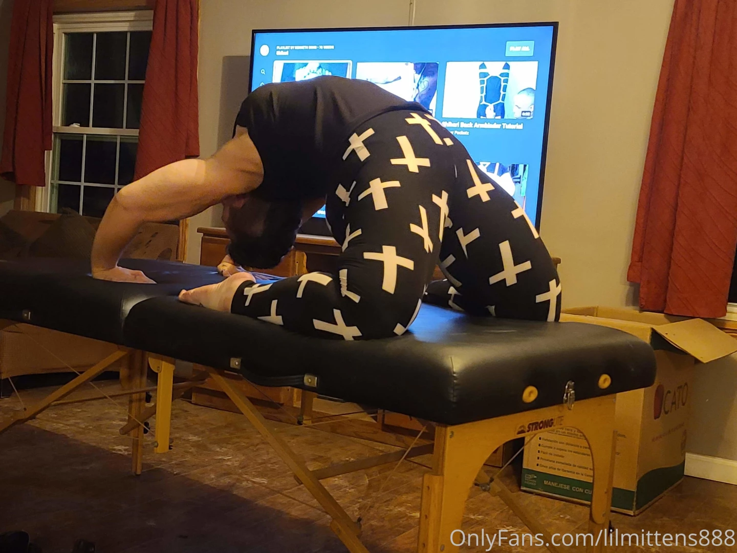 A lil stretching before the fun btw this is just a lil taste of what 