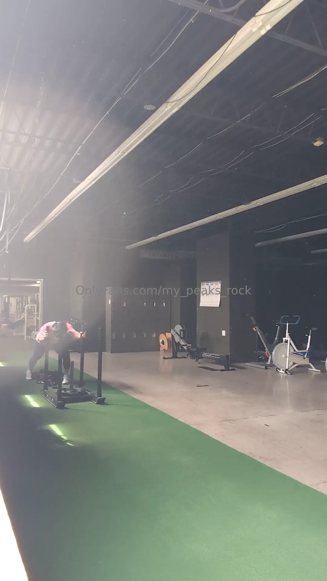 Some sled work from this week finished off back day amp started cardio 