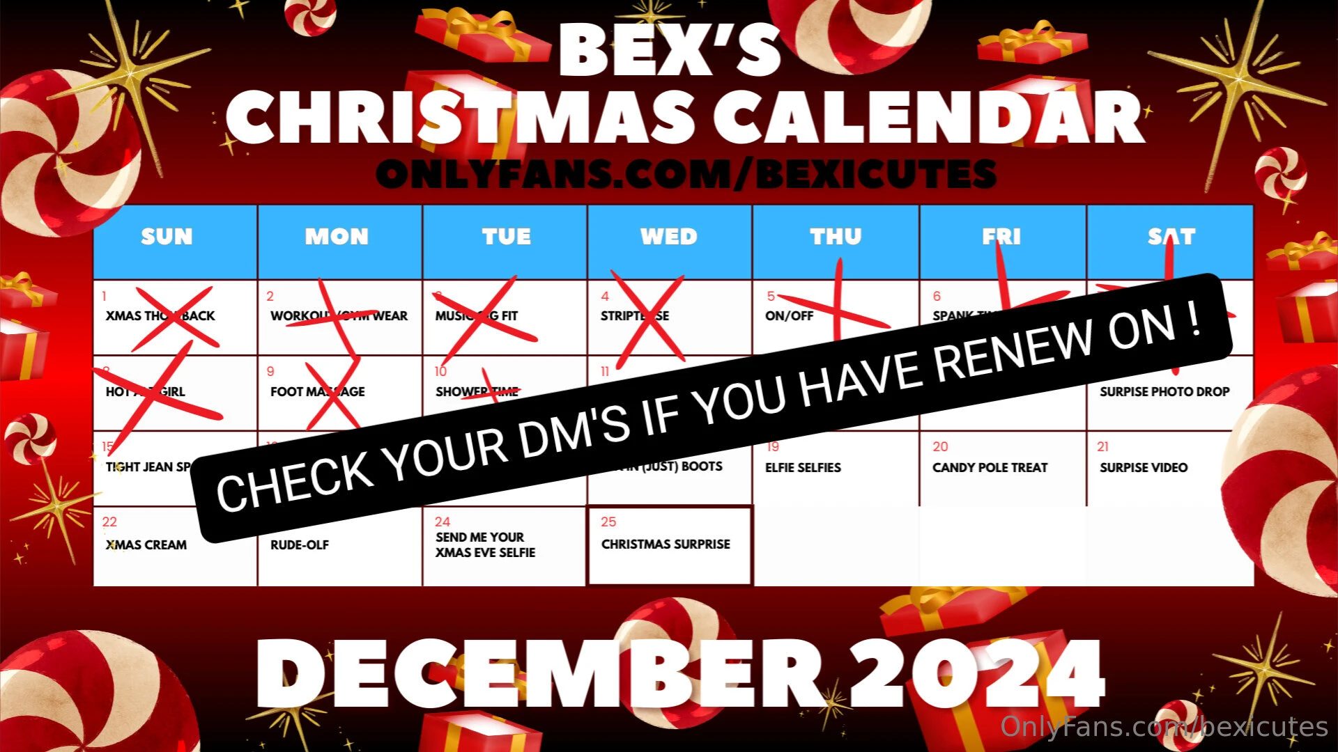 Bex s 2024 christmas calendar daily free pictures clips and videos to 