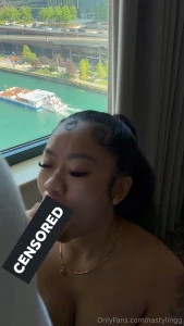 Daddy fucked me in front of the window i m sure everyone saw me taking