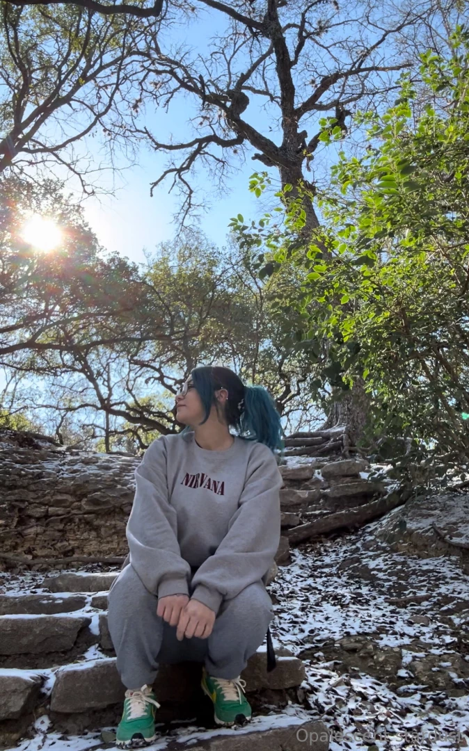 The snow was peaceful to have 