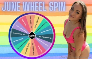Pride month wheel spin happy june aka pride month from this bisexual