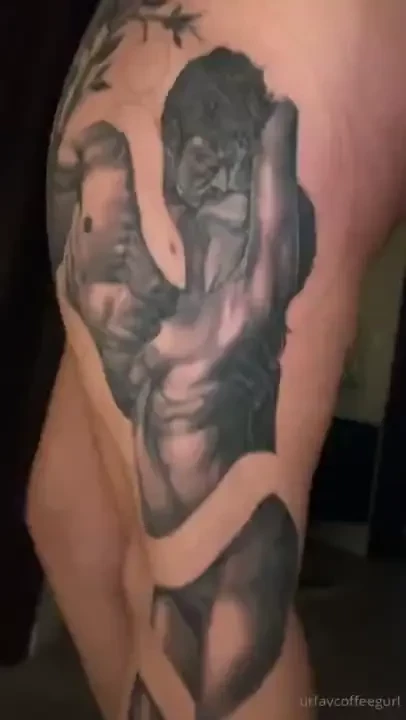 Sneak peak of my new tattoo adam and eve part 1 