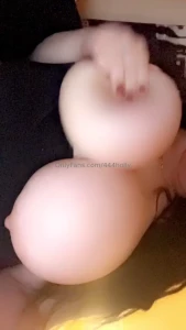 Taking vids of my tits when i should be studying part 3