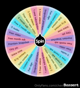 New wheel 1 spin 12 2 spins 15 10 spins 50