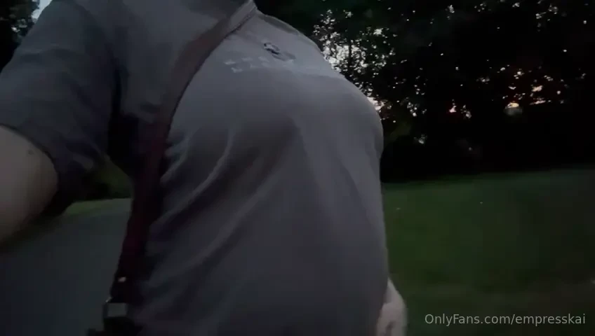 The other day i went on a walk with my big stuffed belly 