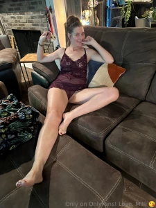 This is the couch in this full-length vid with foreplay of pussy