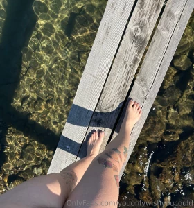 Skinny dip then spreading for you while i dry off in the sun