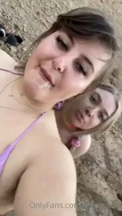 Sluts sucked some good dick and got a big facial on their hike cumming 