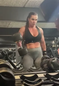 Taking the 24 kg 52 lb dumbells for a ride see more on natashabroegger
