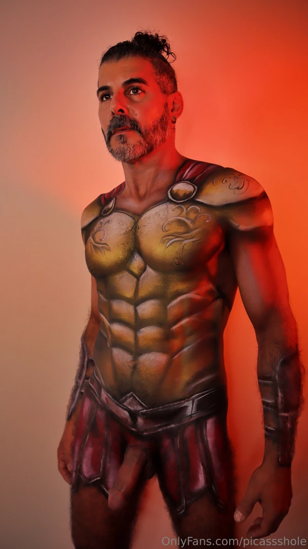 This week is the sexy daddy devilbert78uk who wanted to be painted as 