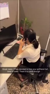 Your girlfriend got the sales position but she s struggling to make