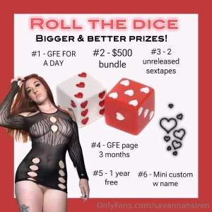 Roll the dice bigger better prizes tip 15 to roll to make it