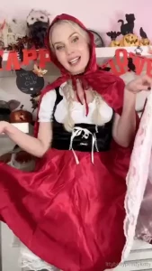 You stumbled across little red riding hood in the forest solo