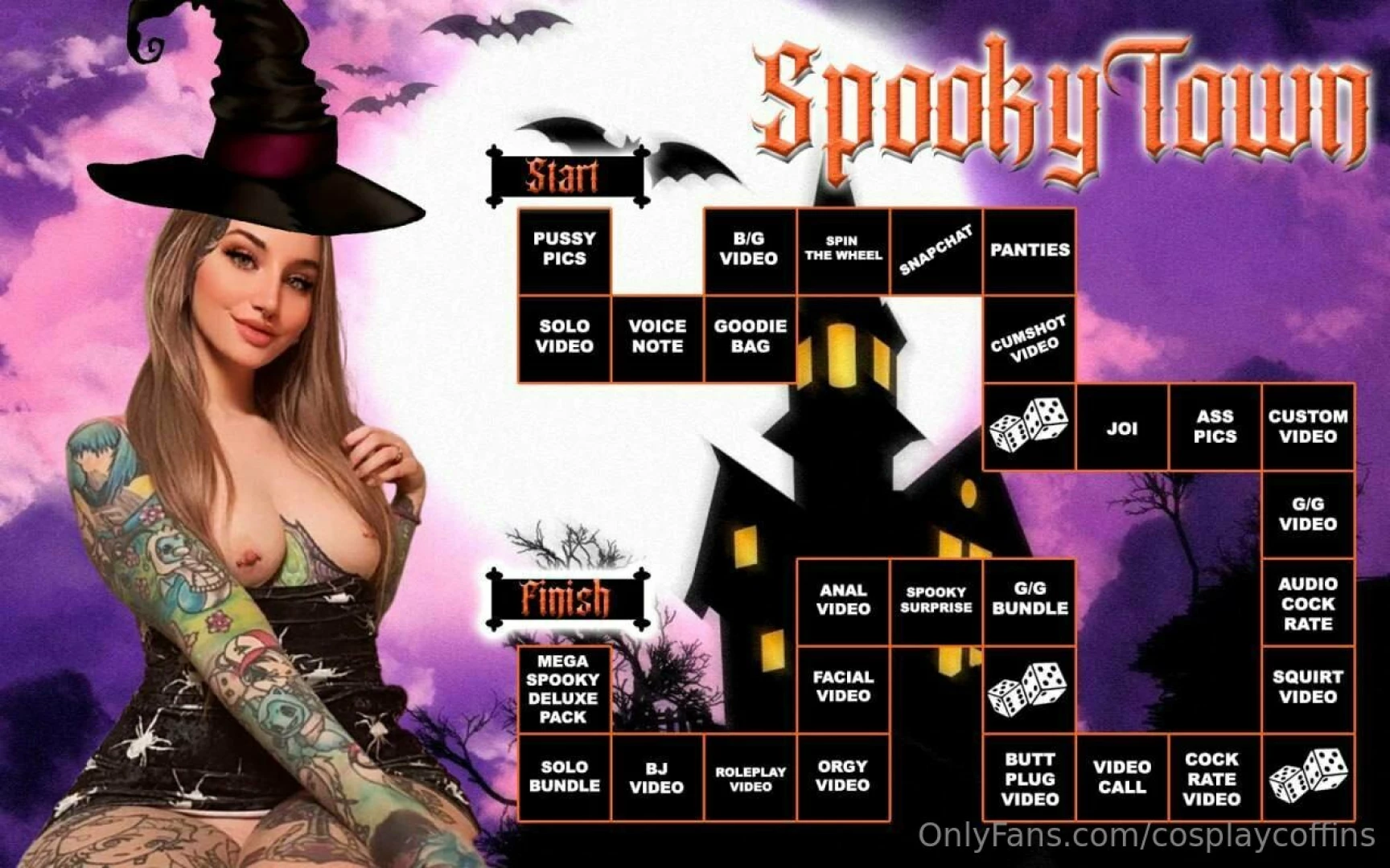 Roll the dice to take a ride and land on some prizes 7 to roll the part 1 