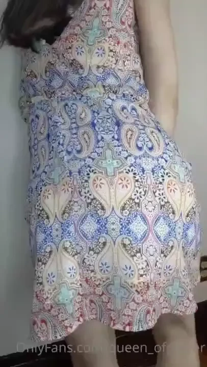 My dress was blowing and lifting from all the farts i was letting out 