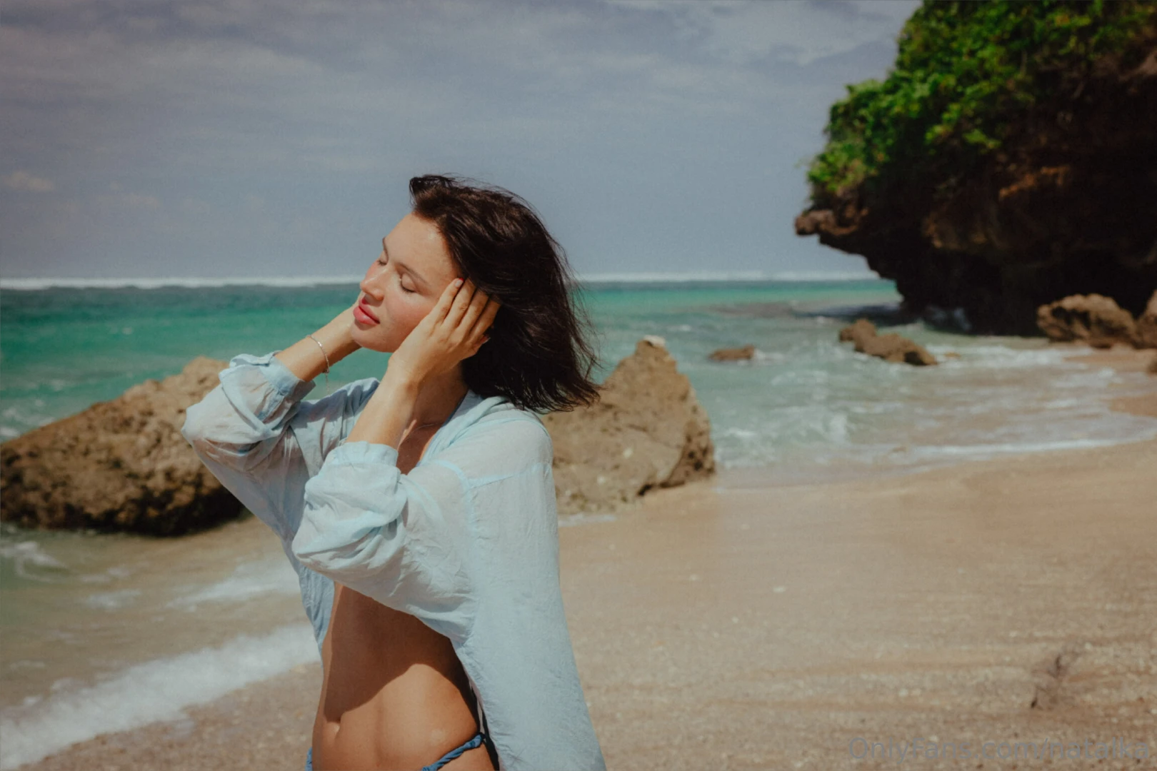 Enjoying the ocean breeze 