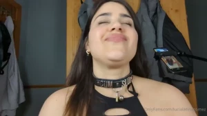 Cumslut gives intense bj for a huge mouthful of cum to swallow in this