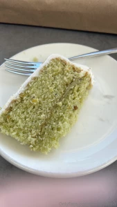 Pistachio cake omggggggg for anyone wondering im literally obsessed