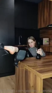 New video 4 min 4k resolution dangling heels lovers bbc dildo oil