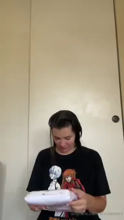 Old clothes try on new shoes and a too small bra 