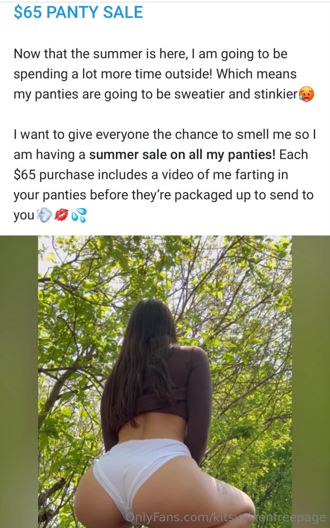 Just posted on my vip don t miss out on my 65 panty sale you re going 