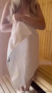 Would you join me in the sauna and the most important question could