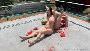 There s nothing like a little snack while i m working melon squeezing part 6
