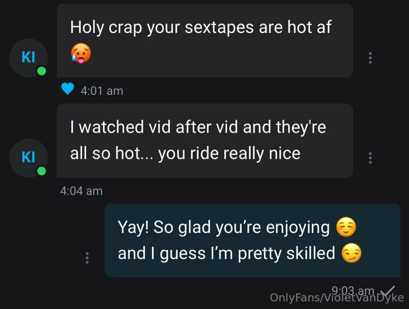 Swipe for some recent reviews from my vip fans part 3 