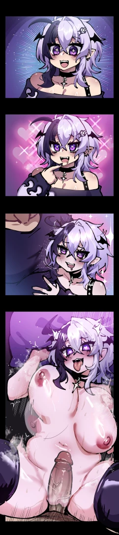 Hq - r18 black shirt 2p artist vtuber art comic hentai bigboobs part 2 