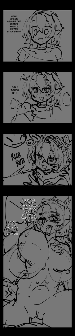 Hq - r18 black shirt 2p artist vtuber art comic hentai bigboobs part 1 