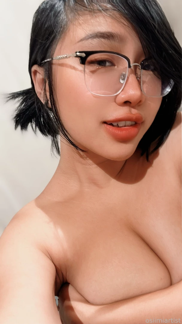 Irl new glasses - new earrings i think i will keep my hair longer for 