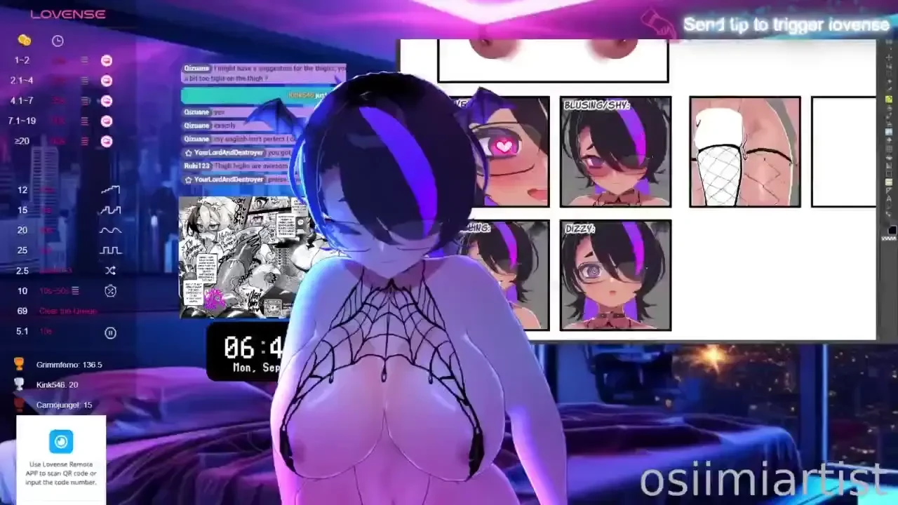 Vods 2 9 24 making nsfw 3d model references reading books watching part 5 