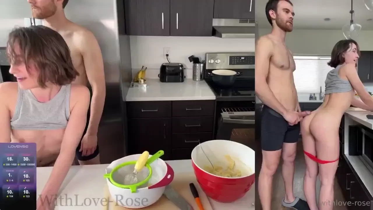 Baking cookies and taking dick 