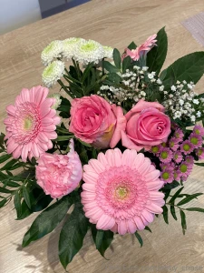 A bouquet of flowers to me is like a piece of spring in the house what