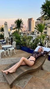 Just tanning and tempting