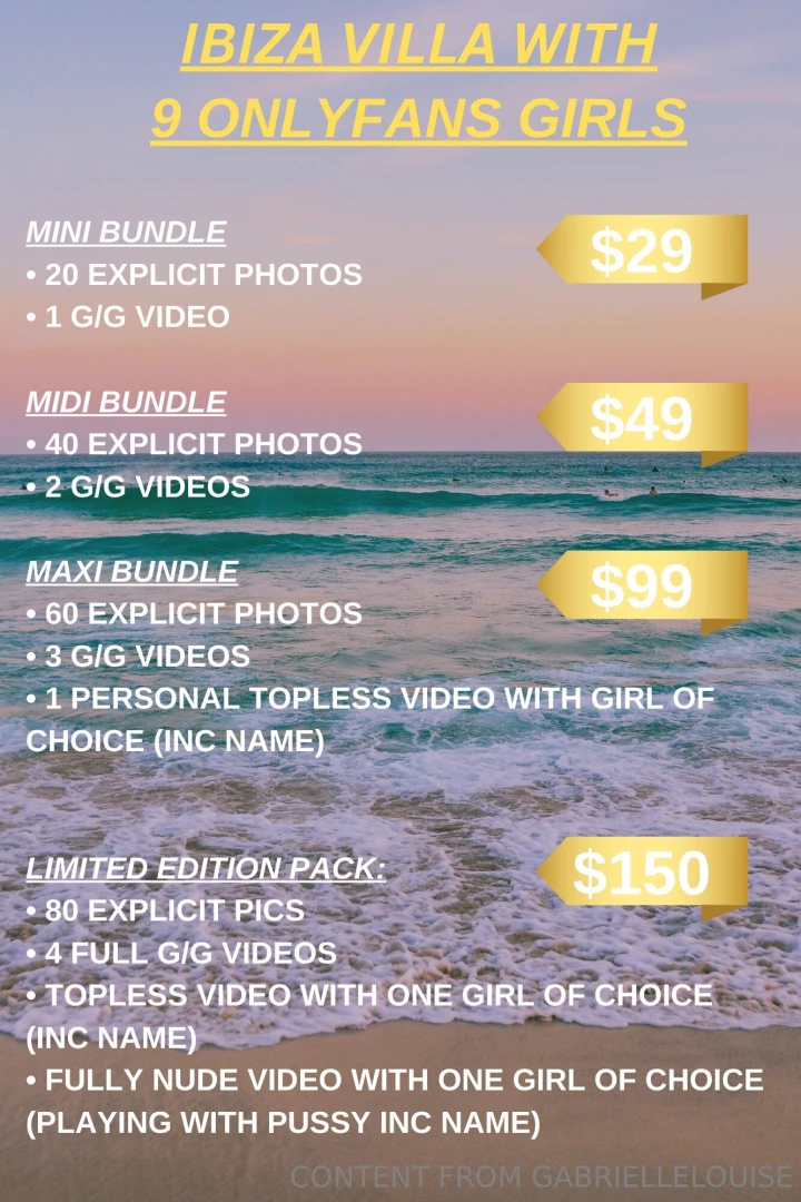 9 girl collab in ibiza be the first to see you can choose from mini 29 part 1 