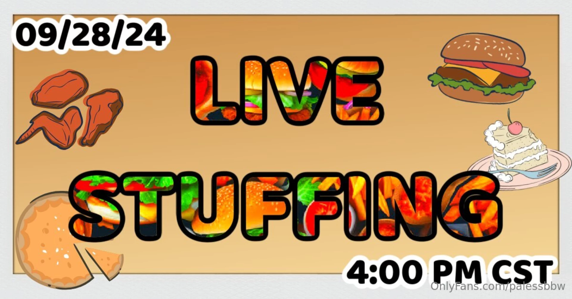 Live stuffing in less than 2 hours i wont have makeup on because ive 