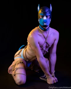 Tied-up bondage puppy part 2 with pupdion part 6