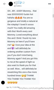 My vip page is 50 off i personally reply to all my messages on of and part 4